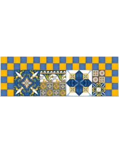 Patchwork piastrelle siciliane decorate a mano
